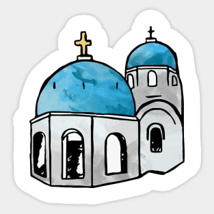 Santorini Greece Sticker